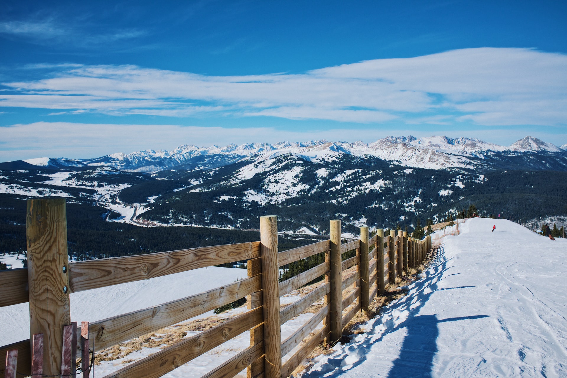 Wooden fence at Breckenridge Ski resort