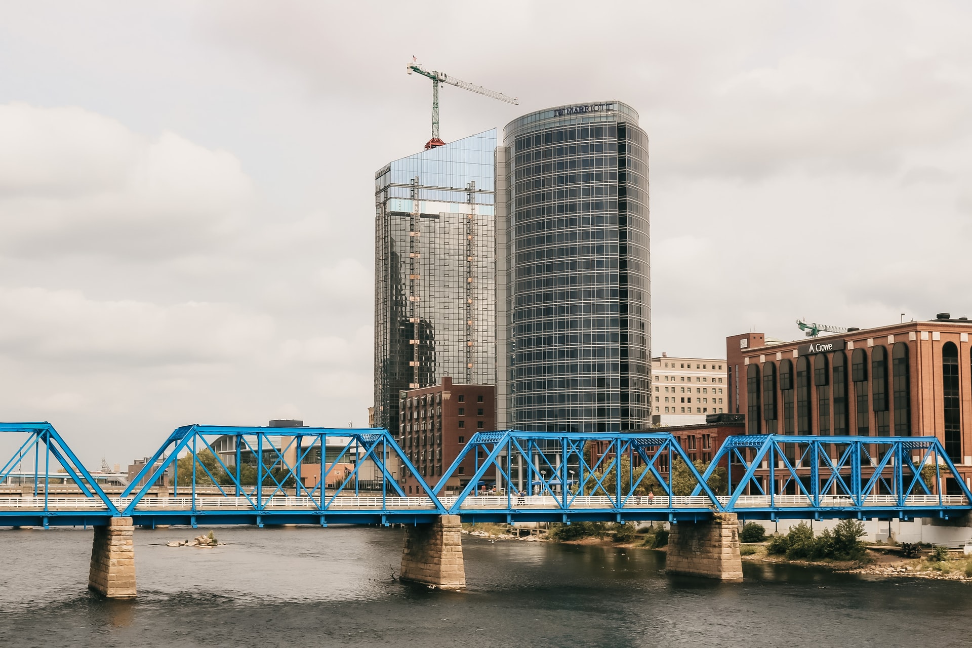 The Blue Bridge in Grand Rapids Michigan