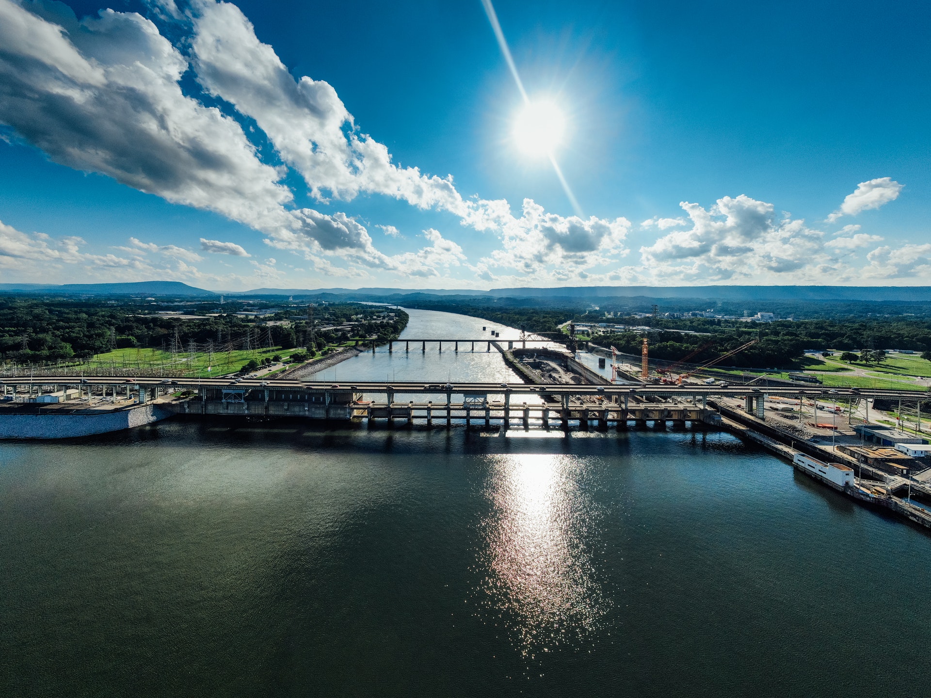 Skyline and landscape of Chattanooga