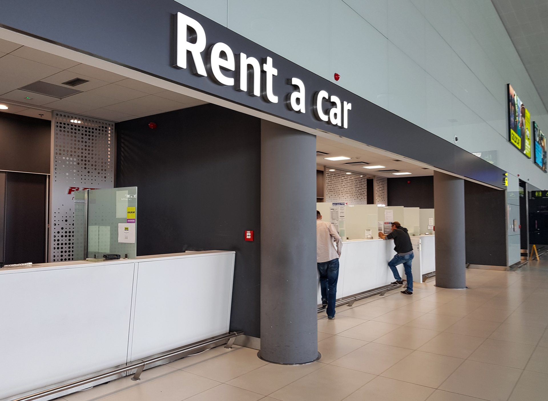 Car rental counter